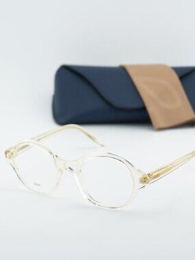Loewe LW50098I 057 Unisex Round Eyeglasses - Transparent Yellow 50mm